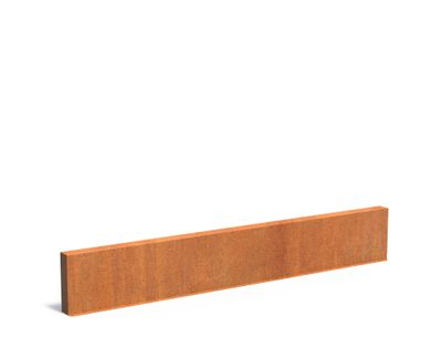 Cortenstaal muur 400x15x60cm.