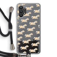 Ponys: Samsung Galaxy A32 5G Transparant Hoesje met koord