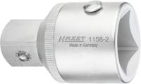 HAZET Verloopstuk 1158-2 · 1 inch (25 mm) vierkant hol · 3/4 inch (20 mm) vierkant massief · Lengte: 70 mm