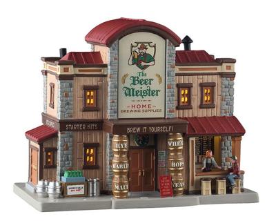 Kerstdorpminiatuur The Beer Meister Home Brewing Supplies 19x26x23 cm - Lemax