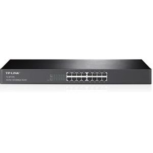 TP-LINK TL-SF1016 netwerk-switch Unmanaged Fast Ethernet (10/100) 1U Zwart