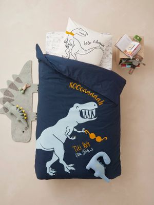 Dekbedovertrek voor kinderen Magicouette DINORAMA Oeko-Tex® blauw