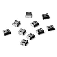 Smartkeeper UL03P1BK USB-A-poortslot Set van 10 stuks Zwart Zonder sleutel
