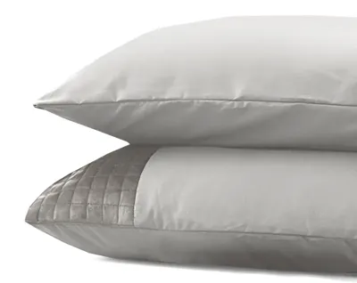 Velvet Band Sand/Grijs 2pack slopen Sand / Grey 60 x 70 cm