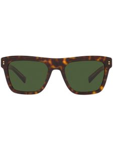 Dolce & Gabbana Eyewear lunettes de soleil Domenico à monture carrée - Marron