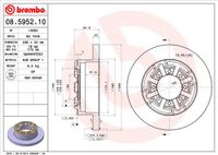 Remschijf BREMBO, Remschijftype: Massief, u.a. für Iveco