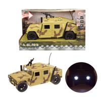 Toi Toys Frictie Pantserwagen Zandcamouflage 1:16 Met Licht En Geluid - thumbnail