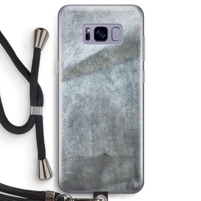 Grey Stone: Samsung Galaxy S8 Transparant Hoesje met koord