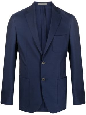 Corneliani blazer à simple boutonnage - Bleu