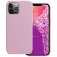 Basey iPhone 14 Pro Max Hoesje Siliconen Hoes Case Cover -Lila