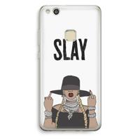 Slay All Day: Huawei Ascend P10 Lite Transparant Hoesje - thumbnail