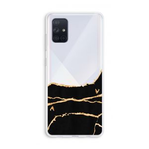 Gouden marmer: Galaxy A71 Transparant Hoesje