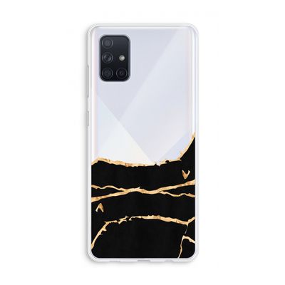 Gouden marmer: Galaxy A71 Transparant Hoesje
