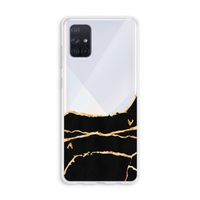 Gouden marmer: Galaxy A71 Transparant Hoesje