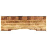 Bureaublad met ronding 160x50x2,5 cm massief ruw mangohout
