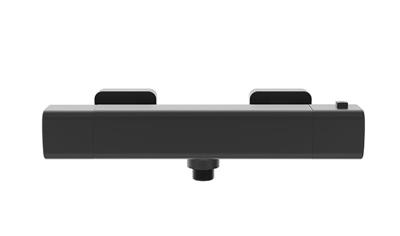 Wiesbaden Rain thermostatische douchemengkraan mat-zwart