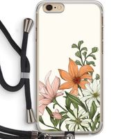 Floral bouquet: iPhone 6 PLUS / 6S PLUS Transparant Hoesje met koord