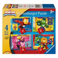 Ravensburger legpuzzel iron man en zijn fantastische vriendjes - 4 puzzels