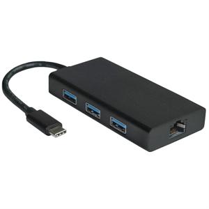 VALUE USB 3.2 Gen 1 Type C naar Gigabit Ethernet-converter + hub