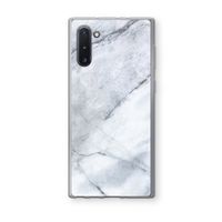 Witte marmer: Samsung Galaxy Note 10 Transparant Hoesje