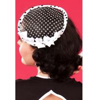 Lexis Lou Dot Fascinator, Zwart Wit LAATSTE STUKS | 38% korting - thumbnail