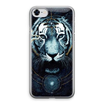 Darkness Tiger: iPhone 8 Transparant Hoesje