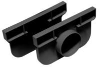 Minimaal 5! Topdrain set eindkappen met uitlaatmogelijk dia. 50 mm zwart - Gardenlux