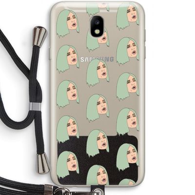 King Kylie: Samsung Galaxy J7 (2017) Transparant Hoesje met koord