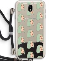 King Kylie: Samsung Galaxy J7 (2017) Transparant Hoesje met koord