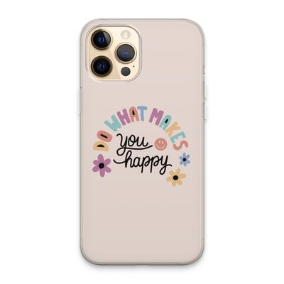 Happy days: iPhone 13 Pro Max Transparant Hoesje