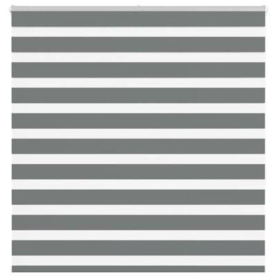 Zebra rolgordijn 140x150 cm stofbreedte 135,9 cm donkergrijs
