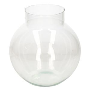 Hakbijl Glass Bloemenvaas/bolvaas - glas - 23 x 23 cm - transparant - boeket vaas