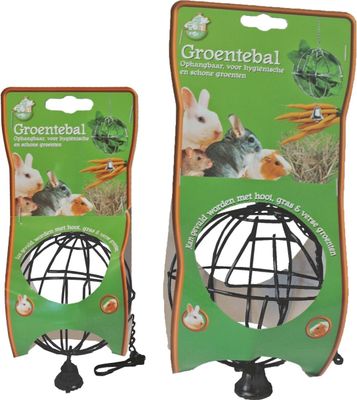 Metalen hooi-/groenvoerbal met bel zwart 8 cm Gebr. de Boon - Gebr de boon Metalen hooi-/groenvoerbal met bel zwart 8 cm Gebr. de Boon - Gebr de boon
