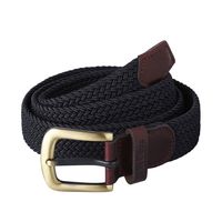 Stretch webbing leather belt - thumbnail