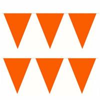 Vlaggenlijn oranje 10 meter | 24 stuks