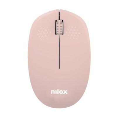 Draadloze optische muis Nilox Zwart Roze