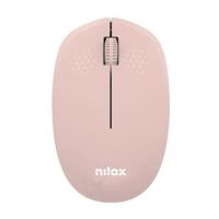 Draadloze optische muis Nilox Zwart Roze