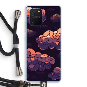 Patroon Wolken: Samsung Galaxy Note 10 Lite Transparant Hoesje met koord