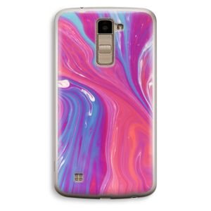 Paarse stroom: LG K10 (2016) Transparant Hoesje
