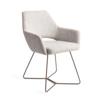 Jesper Home Eetkamerstoel 'Yanai' Beehive Rose Gold, kleur Pigeon Jesper Home Eetkamerstoel 'Yanai' Beehive Rose Gold, kleur Pigeon