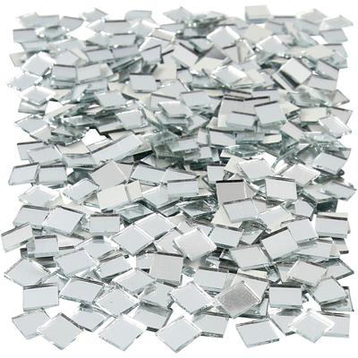 Creativ Company Spiegel mozaiek tegels, afm 10x10 mm, dikte 2 mm, 500 stuk/ 1 doos