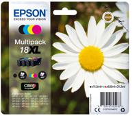 Epson inktcartridge 18XL, 450 pagina's, OEM C13T18164012, 4 kleuren - thumbnail