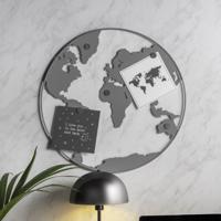 present time Memobord World Map ø50cm