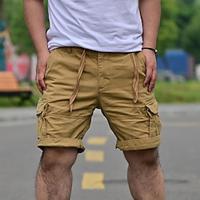 Voor heren Tactische korte broek Cargoshorts Korte broek nappi Trekkoord Meerdere zakken Effen Draagbaar Korte Buiten Dagelijks KamperenWandelen 100% katoen Modieus Klassiek Zwart Wit Lightinthebox