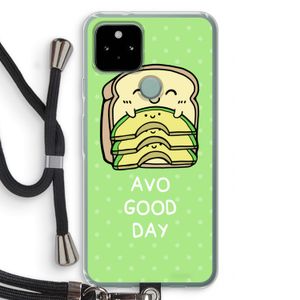 Avo Good Day: Pixel 5 Transparant Hoesje met koord