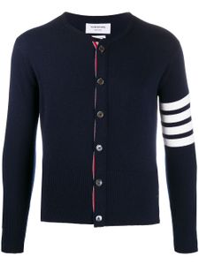 Thom Browne cardigan à détails rayés - Bleu