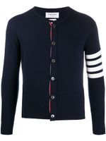 Thom Browne cardigan à détails rayés - Bleu - thumbnail