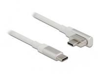 Delock 86703 Magnetic Thunderbolt 3 USB-C-kabel 4K 60 Hz male naar male haaks 1,20 m - thumbnail