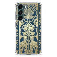 Samsung Galaxy S23 Plus Case Beige Flowers - thumbnail