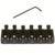 Graph Tech PG 8220 0B String Saver PRS Style Saddles 6-String Geborsteld Staal Saddles, Zwart (6 stuks)
